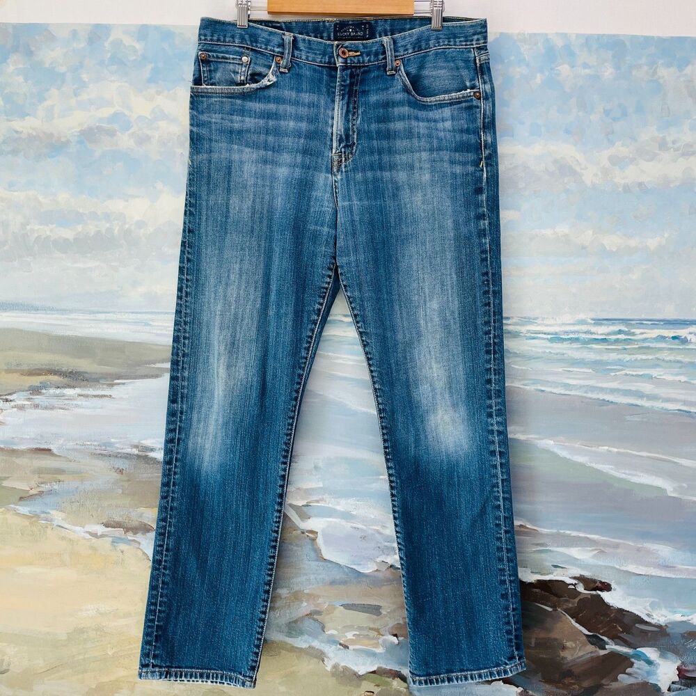Vintage Lucky Brand Mens Jeans 34x30 Y2K Mens 329 Classic Straight Leg Jeans 34